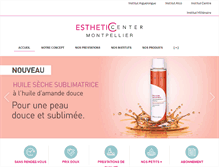 Tablet Screenshot of esthetic-center-montpellier.com